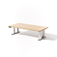 Lowdesk Open - Black / White Laminate / 48" x 30"